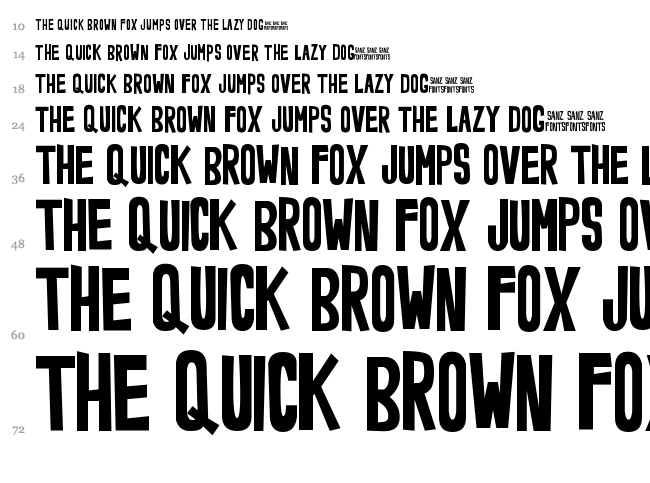 Noveey font waterfall